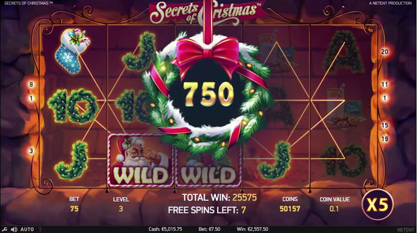 Secrets of Christmas slot machine