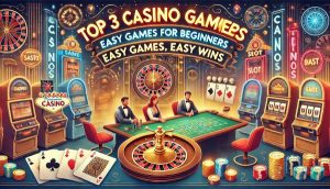 Top 3 Casino Games For Beginners: Easy Games, Easy Wins