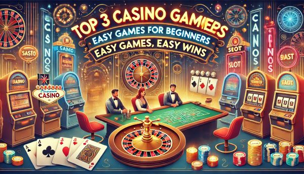 Top 3 Casino Games For Beginners: Easy Games, Easy Wins